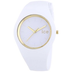 ICE-Watch - Montre femme - Quartz Analogique - ICE Glam - White - Unisex - Cadran Blanc - Bracelet Silicone Blanc - ICE.GL.WE.U.