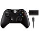 Manette sans fil pour Xbox One - noire + Play & Charge Kit pour Xbox One