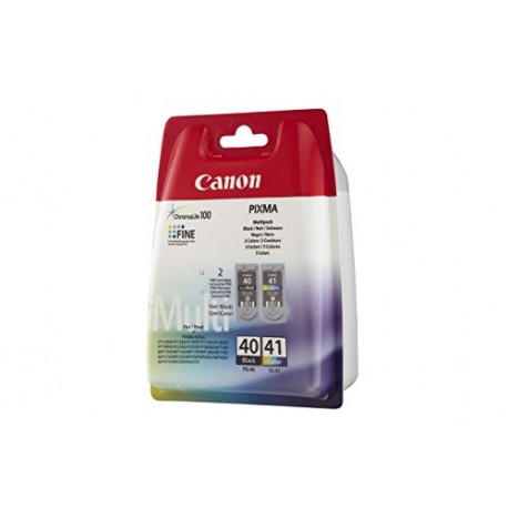 Canon PG-40 & CL-41 Cartouche d'encre d'origine Pack de 2 Noir, Tricolore