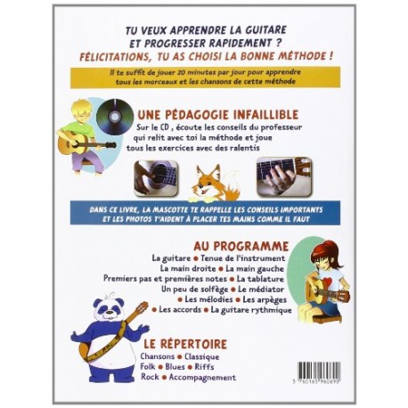 La guitare facile : La Méthode pour Enfants à partir de 6 ans (CD Inclus)